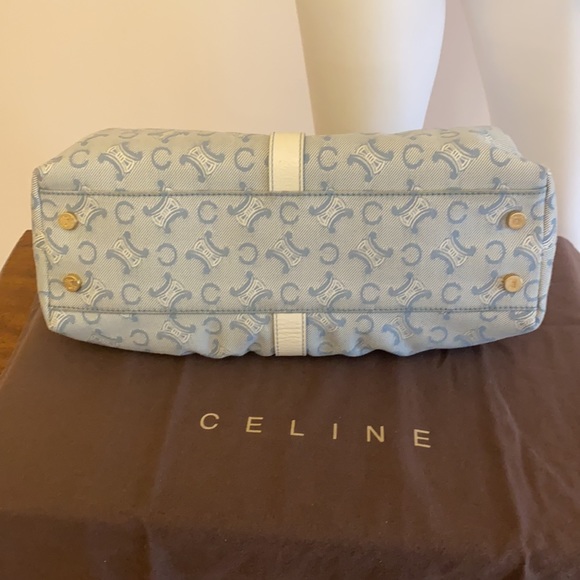 Authentic CELINE Bag Tote Denim Vintage EXCL.! - Picture 7 of 16